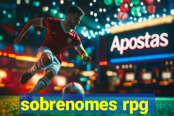 sobrenomes rpg